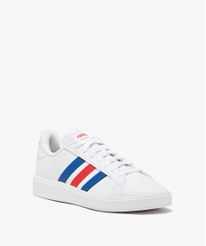 baskets basses a bandes contrastees homme - adidas grand court base blanc baskets adidasE525101_2