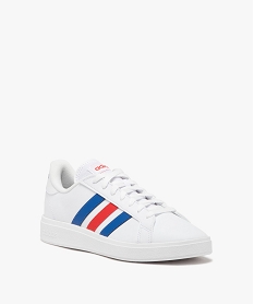 baskets basses a bandes contrastees homme - adidas grand court base blanc standard baskets adidasE525101_2