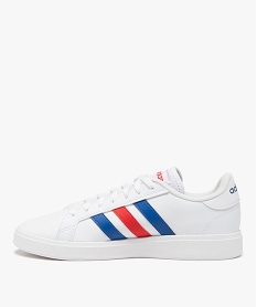 baskets basses a bandes contrastees homme - adidas grand court base blanc standard baskets adidasE525101_3