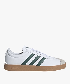 GEMO Baskets homme à semelle caoutchouc et à bandes contrastantes - Adidas Blanc