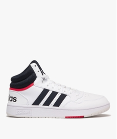 GEMO Baskets homme mid-cut Hoops à lacets - Adidas blanc chine