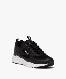 baskets homme dessus en mesh et a lacets style running - fila noirE526301_2