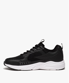 baskets homme dessus en mesh et a lacets style running - fila noirE526301_3