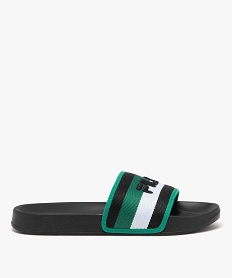 GEMO Mules de piscine homme à bandeau tissé - Fila vert standard