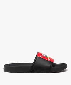 GEMO Mules de piscine homme à bandeau large - One Piece noir standard
