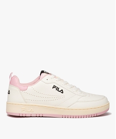 GEMO Baskets femme unie à détails colorés avec semelle épaisse - Fila beige standard