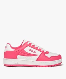 GEMO Baskets femme unies avec détails en relief - Fila blanc chine