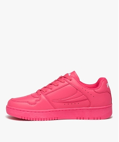 baskets femme unies avec details en relief - fila rose baskets et tennisE530701_3