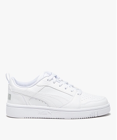 GEMO Baskets femme unies à lacets style rétro classique - Puma Blanc