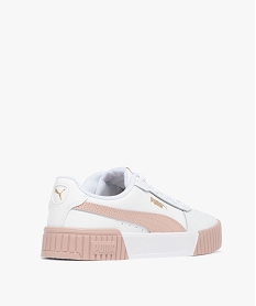 baskets femme dessus en cuir a semelle epaisse contrastante - puma blanc baskets pumaE531101_4