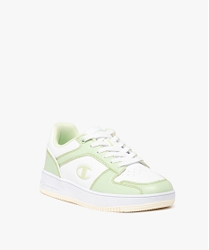 baskets femme bicolores a lacets avec semelle epaisse a etoiles - champion usa vertE531401_2