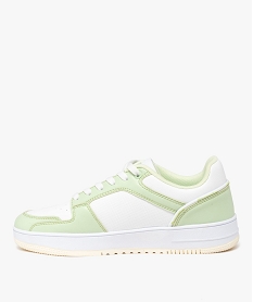 baskets femme bicolores a lacets avec semelle epaisse a etoiles - champion usa vertE531401_3