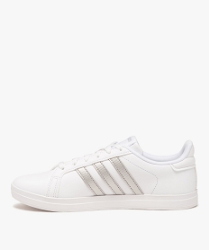 baskets femme a lacets et a bandes contrastantes brillantes - adidas blanc baskets adidasE531801_3