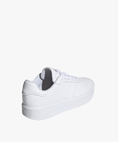 baskets femme a semelle plateforme et a bandes brillantes - adidas blanc baskets compenseesE531901_3