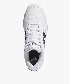 baskets femme a semelle plateforme avec lacets et bandes laterales - adidas blanc baskets adidasE532501_4