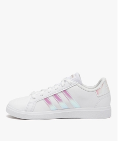 baskets basses a bandes brillantes femme - adidas grand court base blancE532701_3