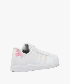 baskets basses a bandes brillantes femme - adidas grand court base blanc chine baskets adidasE532701_4