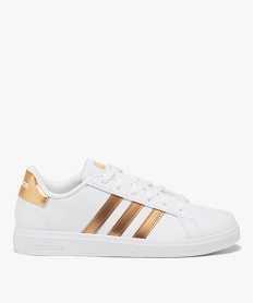 baskets basses a bandes brillantes femme - adidas grand court base blanc baskets adidasE532801_1