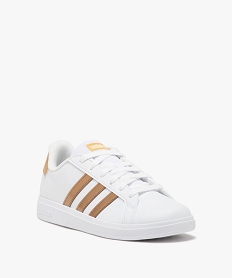 baskets basses a bandes brillantes femme - adidas grand court base blanc standard baskets adidasE532801_2
