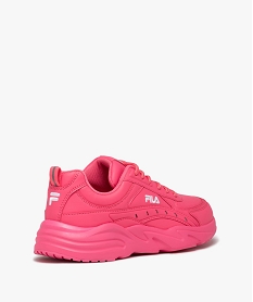 baskets femme unies a lacets ton sur ton style running - fila rose baskets filaE533001_4