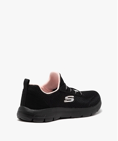 baskets femme unies en mesh et a lacets elastiques puregenius - skechers noir vif baskets skechersE533101_4