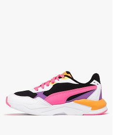 baskets femme en mesh contraste et a lacets style running - puma blancE533401_3