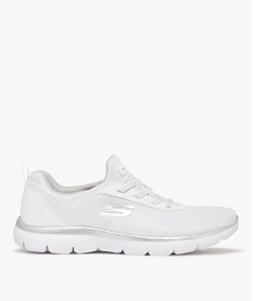 baskets femme unies en mesh et a lacets elastiques - skechers blanc baskets skechersE533601_1