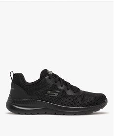 GEMO Baskets femme en mesh uni à semelle amortissante - Skechers noir vif