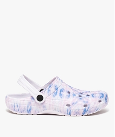 GEMO Sabots souples femme dessus perforé tie and dye violet standard