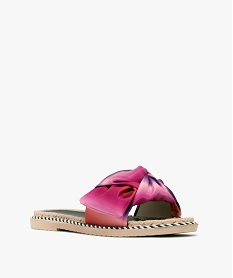 mules de piscine femme a bride foulard drapee multicoloreE535601_2