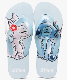 GEMO Tongs femme à brides souples avec détail fantaisie - Lilo & Stitch bleu standard