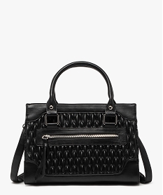 sac a main texture a bandouliere amovible femme noir standardE543101_1