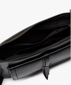 sac besace zippe en matiere grainee femme noir standard sacs bandouliereE544501_3
