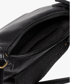 sac bandouliere compact avec detail dentelle femme noir standardE545101_3