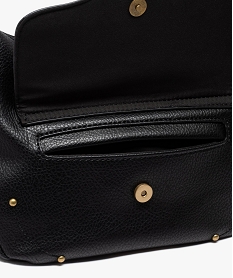 sac bandouliere compact avec detail dentelle femme noir standard sacs bandouliereE545101_4