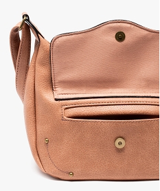 sac bandouliere compact avec detail dentelle femme rouge sacs bandouliereE545201_4