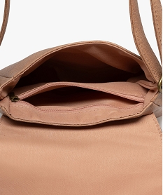 sac besace compact uni femme rose standard sacs bandouliereE546001_3
