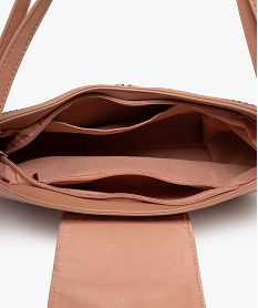 sac besace compact tisse femme rose standard sacs bandouliereE546301_3