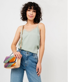 GEMO Sac bandoulière compact arc-en-ciel métallisé femme Multicolore