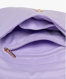 sac besace compact a matelassage verni femme violet sacs bandouliereE547401_3