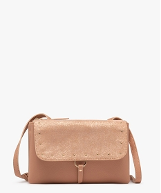 GEMO Sac de soirée avec rabat pailleté porté croisé femme rose standard