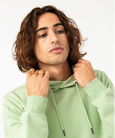 sweat a capuche interieur molletonne homme vertE552001_2