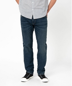 jean homme coupe regular coloris delave bleu jeans delavesE555601_3