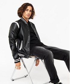 GEMO Jean stretch coupe Slim homme noir standard
