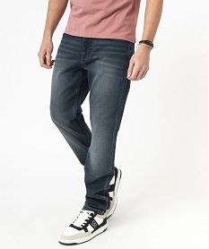 GEMO Jean stretch coupe Slim homme bleu standard