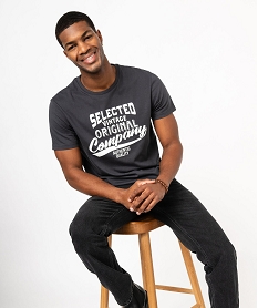 GEMO Jean coupe Regular légèrement délavé homme noir standard