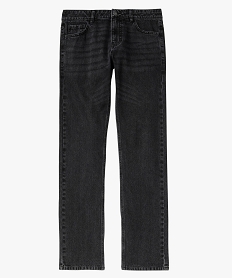 jean coupe regular legerement delave homme noir jeans regularE556201_4