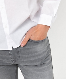 jean homme skinny taille haute en coton stretch gris jeans skinnyE556501_2