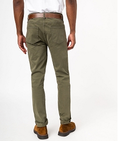 pantalon slim stretch 5 poches homme vertE557601_3