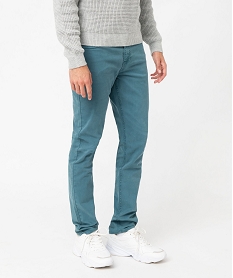 pantalon slim stretch 5 poches homme bleu pantalonsE557701_1